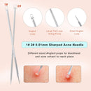 7PCS Blackhead Remover, Blackheads Extraction Removal Tool, Blemish Acne Pimple Extractor, Stainless Steel Removing Kit, Nose Face Clean Tools by OMDEAL OMDEAL