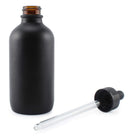 Cornucopia 4oz Black Glass Dropper Bottles (6-Pack), Refillable Glass Eye Dropper Containers for Essential Oils, Cosmetics, and Cooking, Powder Coated Glass Cornucopia Brands