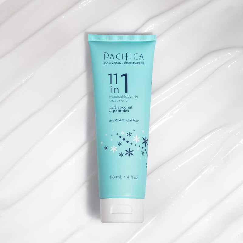 Pacifica Leave In Conditioner - 11 in 1 Magical Hair Treatment - Strengthen & Repair Damaged Hair - Deep Conditioning for Dry Hair Adds Shine & Anti-Frizz for Straight, Wavy & Curly Hair Care, Vegan Infinity Warehouse