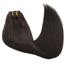 GOO GOO Hair Extensions Dark Brown Clip in Human Hair Extensions 120g Straight Natural Hair Extensions Thick Clip in Remy Extensions 20 Inch GOO GOO Store