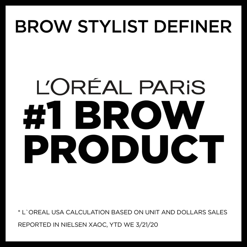 L'Oreal Paris Makeup Brow Stylist Definer Waterproof Eyebrow Pencil, Ultra-Fine Mechanical Pencil, Draws Tiny Brow Hairs and Fills in Sparse Areas and Gaps, Dark Blonde, 0.003 Ounce (Pack of 1) L'Oreal Paris