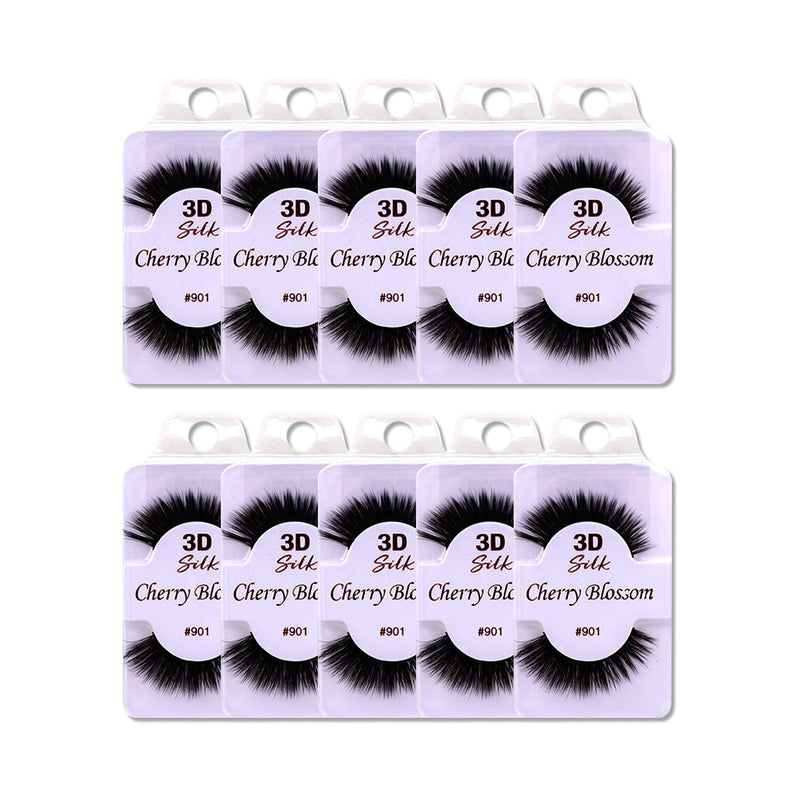 Cherry Blossom 3D Eyelashes (10 Pack of Silk 901) Cherry Blossom Product
