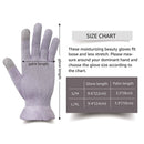 MIG4U Moisturizing Beauty Gloves Touchscreen Cotton Glove for SPA, Eczema, Dry Hands, Cosmetic Treatment, grey purple 6 pairs size l/xl MIG4U Store