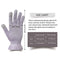 MIG4U Moisturizing Beauty Gloves Touchscreen Cotton Glove for SPA, Eczema, Dry Hands, Cosmetic Treatment, grey purple 6 pairs size l/xl MIG4U Store