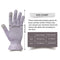 MIG4U Moisturizing Beauty Gloves Touchscreen Overnight Sleeping Glove for Women Dry Hands, Nighttime Lotion, Eczema, SPA, Cosmetic Treatment, grey purple 6 pairs size l/xl MIG4U