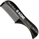 Kent A 81T Graphite X-Small Gentleman's Beard and Mustache Pocket Comb, Fine Toothed Pocket Size for Facial Hair Grooming and Styling. Saw-cut of Cellulose Acetate, Hand Polished. Hand-Made in England KENT