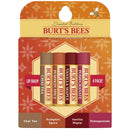 Burts Bees 100% Natural Moisturizing Lip Balm, Winter Variety Pack, Chai Tea, Pumpkin Spice, Vanilla Maple, Pomegranate, 4 Tubes of Lip Balm, 0.15 Ounce (Pack of 4) Burts Bees