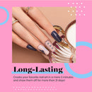 Beetles 20Pcs Gel Nail Polish Kit, with Glossy & Matte Top Coat and Base Coat- Girls Night Collection Popular White Nude Gray Glitters Soak Off Gel Polish Christmas Gift beetles Gel Polish