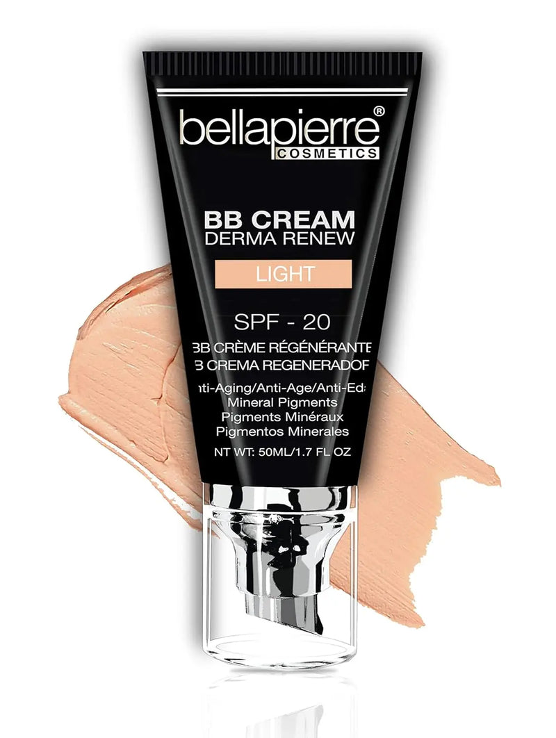 bellapierre BB Cream with SPF 20 - Tinted Sunscreen, Concealer, Matte Foundation, & Moisturizing Face Cream | Lightweight Formula + Pump Top Applicator | Non-Toxic & Paraben Free | 1.7 Oz - Medium Infinity Warehouse