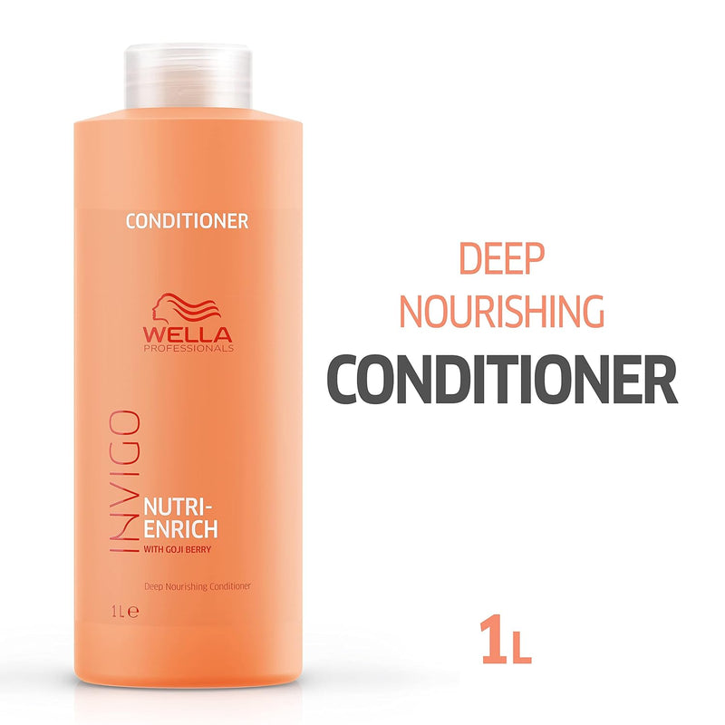 WELLA PROFESSIONALS Invigo Nutri-Enrich Conditioner| Deep Nourishing & Moisturizing Conditioner| For Dry & Damaged Hair| 33.8 Fl Oz Infinity Warehouse