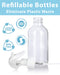 4 oz / 120 ml Clear Glass Boston Round Bottle with White Trigger Spray (12 pack) JUVITUS