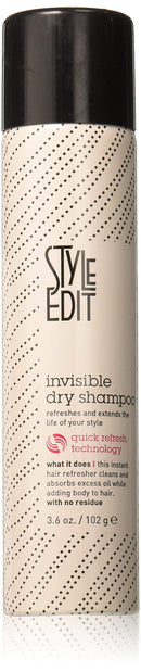 Style Edit Root Cover Up Stick Black And Invisible Dry Shampoo, to Cover Up Roots and Grays And Refresh Your Hair. STYLE EDIT