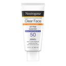 Neutrogena Clear Face Liquid Lotion Sunscreen for Acne-Prone Skin, Broad Spectrum SPF 50 UVA/UVB Protection, Oil-, Fragrance- & Oxybenzone-Free Facial Sunscreen, Non-Comedogenic, 3 fl. oz Neutrogena Store