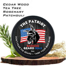 Badass Beard Care Beard Wax for Men - The Patriot Scent, 2 oz - Softens Beard Hair, Leaves Your Beard Looking and Feeling More Dense Badass Beard Care