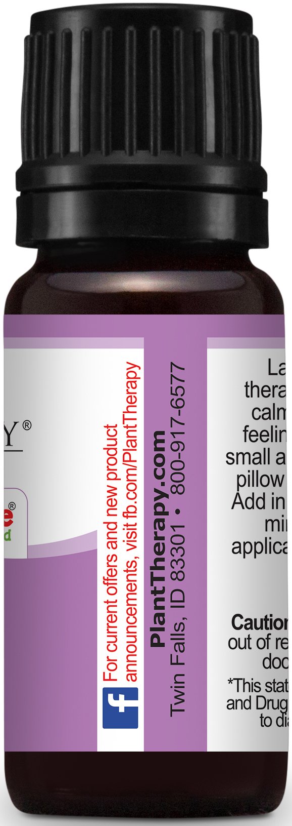 Plant Therapy Lavender Essential Oil 100% Pure, Undiluted, Therapeutic Grade, for Aromatherapy Diffuser and Body Care Use, 10 mL (1/3 oz) Plant Therapy