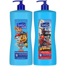 Suave Kids 3-in-1 Variety 2-Pack – Spiderman Fresh Spider-Sense & Paw Patrol Adventure Bay Breeze, Shampoo, Conditioner & Body Wash, 28 Oz Ea Infinity Warehouse
