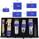 Professional Barber Clipper Grip 5 pcs, Non Slip Barber Clipper bands, Heat Resistance Barber sleeve for Hair clipper, Barber Hair Clipper Holder tools. (Blue) CR8GR8