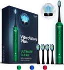 Wagner Stern VibroWave Plus Oscillation & Vibration Sonic Electric Toothbrush with 4 Brush Heads. IPX7 Waterproof. Infinity Warehouse