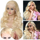 UNice Hair 613 Blonde Body Wave 13x4 Lace Front Human Hair Wigs for Black Women, Brazilian Remy hair Lace Frontal Wig Pre Plucked with Baby Hair 150% Density (16 inch) UNICE Store