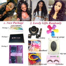 QTHAIR 12A Peruvian Loose Deep Wave Human Hair with Closure(16 18 20+14 Free Part Closure,Natural Black) Peruvian Loose Deep Wave Virgin Hair Weave with 4x4 Swiss Lace Closure with Baby Hair QTHAIR Store