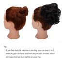 OKHOTY Hair Bun Extensions Messy Curly Hair Scrunchies Hairpieces Synthetic Donut Updo Hair Pieces for Women Girls(1PCS Natural Black ) OKHOTY