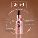 LUMINESS Liquid Mirage Color Changing Foundation for Mature Skin, Skincare-Infused Makeup with Hyaluronic Acid & Vitamin E, Hydrating Liquid Foundation & Concealer Hybrid, Hypoallergenic (Medium) Infinity Warehouse