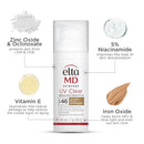 EltaMD UV Clear Tinted Face Sunscreen, SPF 46 Oil- Free with Zinc Oxide, Dermatologist Recommended, Stocking Stuffer Infinity Warehouse