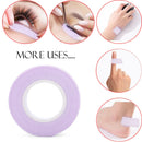 6 Rolls Eyelash Tape, JASSINS Adhesive Fabric Eyelash Tapes, Adhesive Breathable Micropore Fabric Tape for Eyelash Extension Supply,9 m/10 yard Each Roll (Light purple) JASSINS