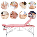 Yaheetech Massage Tables Portable Lash Bed for Eyelash Extensions Aluminium Tattoo Table Height Adjustable Spa Bed Lightweight with Non-Woven Bag, Pink Yaheetech