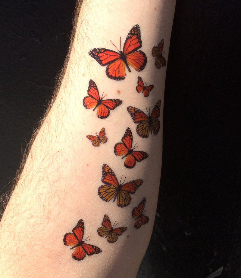55 Monarch Butterfly Temporary Tattoos Butterfly Utopia