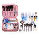 Travel Makeup Bag Large Cosmetic Bag Makeup Case Organizer for Women and Girls (Leopard) Narwey
