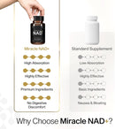 Miracle NAD with Urolithin A Supplement, Nicotinamide Riboside NR, NAD+, Trans Resveratrol for Men and Women - Healthy-Aging, Cellular Energy & Repair - 3rd Party Tested - 60 Capsules Infinity Warehouse