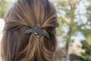 Crane Hair Clip, Small Hand Crafted Metal Barrette Made in the USA with a 60mm Imported French Clip by Oberon Design Oberon Design