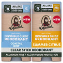 Dr. Squatch Invisible Glide Natural Deodorant Men, Aluminum Free (2-Pack) Infinity Warehouse