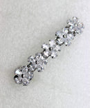 Faship Gorgeous Clear CZ Crystal Floral Small Hair Barrette Clip Faship