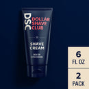 Dollar Shave Club Shave Cream, Blue, 12 Fl Oz, 2 Count Dollar Shave Club