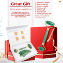Deciniee Jade Roller for Face - 100% Real Natural Jade Face Roller and Gua Sha Massage Skin Care Tool - Anti Aging Jade Face Massager Facial Roller for Eye, Neck and Body Deciniee