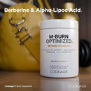 Codeage M-Burn Optimized Supplement - Decaffeinated Green Tea Std. to 50% EGCG, Berberine, Akkermansia, Vitamin B12 - Probiotics - Vitamins - 60 Capsules Infinity Warehouse