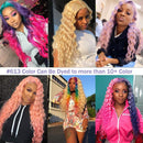 24 Inch Deep Curly 613 Blonde Lace Front Wig Virgin Human Hair Pre Plucked 13x1x4 T Part Lace Wigs for Women 150% Density with Baby Hair Middle Part Water Wave Blonde Human Hair Wigs Bleached Knots Smartinnov Store