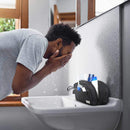 emissary Nylon Men's Toiletry Bag - Large Waterproof Shower Bag - Travel Toiletries Bag - Dopp Kitt for Men - Toiletry Bag for Men and Women - Shaving Bag for Men Travel (Black Water-Resistant) emissary