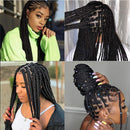 Pre-Stretched Braiding Hair 20 Inch Easy Braid Crochet Hair Extensions for Women, Itch Free Braiding Hair Jet Black Color Yaki Texture Professional Braid Hair Hot Water Setting Synthetic Fiber Twist Hair (20inch,1