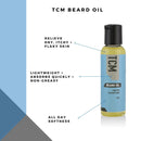 TCM Beard Wash & Moisturize Bundle - Include 7.5oz TCM Foam Beard Wash & 2oz TCM Beard Oil TCM