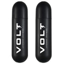 VOLT Grooming Instant Beard Color ECO 2 Pack Refill - Smudge and Water Resistant Quick Drying Brush on Color for Beards and Mustaches, Onyx (Black) VOLT
