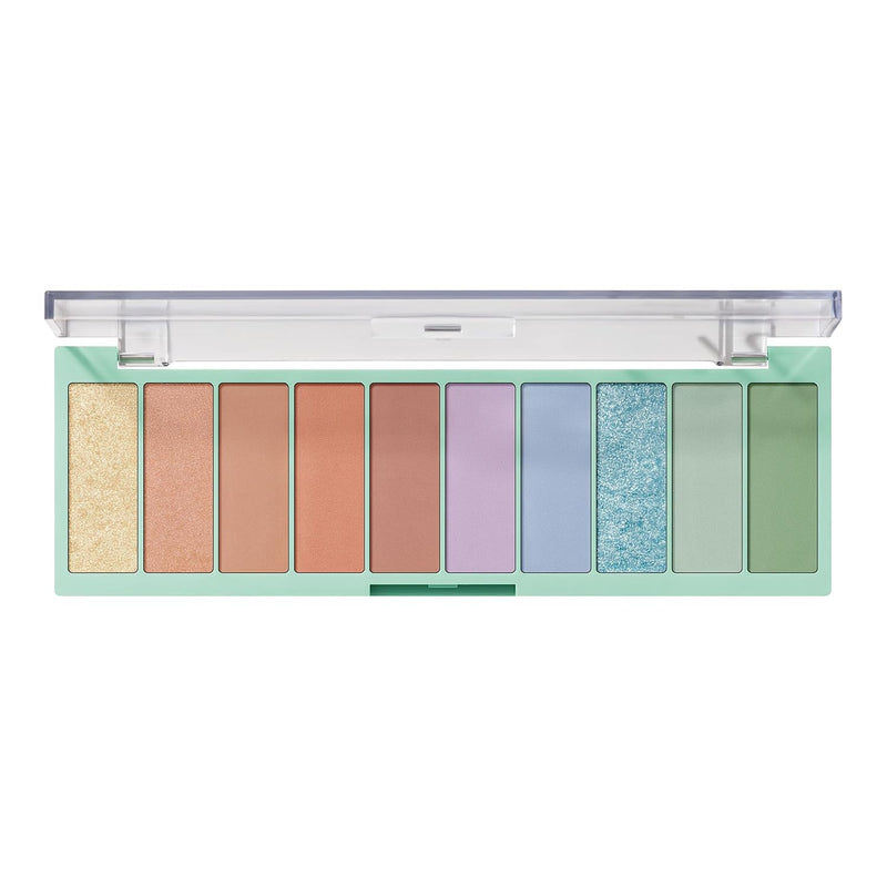 e.l.f. Perfect 10 Eyeshadow Palette, Ten Ultra-pigmented Blue & Purple Metallic Shades, Blendable Formula, Vegan & Cruelty-Free, Intergalactic - Infinity Warehouse