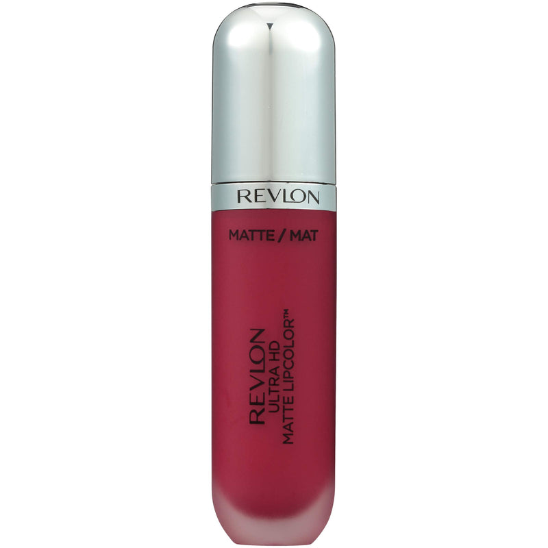 Revlon Ultra HD Matte Lipcolor, Velvety Lightweight Matte Liquid Lipstick in Red / Coral, Passion (635), 0.2 oz REVLON