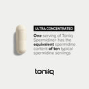 Toniiq 22mg Ultra Concentrated Spermidine Supplement -Spermidine Supplements for Men and Women - Rice Germ Extract and Trihydrochloride Complex Blend - 60 Vegetarian Capsules - 30 Servings Infinity Warehouse