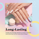 Beetles 20Pcs Gel Nail Polish Kit, with Glossy & Matte Top Coat and Base Coat - Pastel Paradise Girly Colors Collection, Popular Bright Nail Art Solid Sparkle Glitters Colors beetles Gel Polish Store