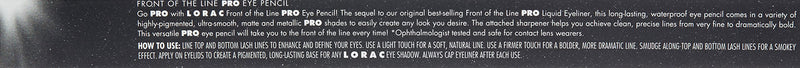 LORAC Front of the Line Pro Eye Pencil, Dark Brown, 0.012 Ounce (Pack of 1) LORAC