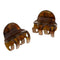 Camila Paris CP2928 French Hair Clip for Women, Set of 2 Small Brown Girls Hair Claw Clips Fashion Durable Hair Accessories for Women, Luxury Ladies Strong Hold No Slip Grip Clamp, Made in France Camila
