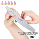 25 Pcs 100/180 Grits Nail File,Washable Double Sided Fingernail Files,Nail Files For Acrylic Nails,Professional Emery Boards for Natural,Gel Nails,Nail Styling Tools For Home and Salon Use Jutoe